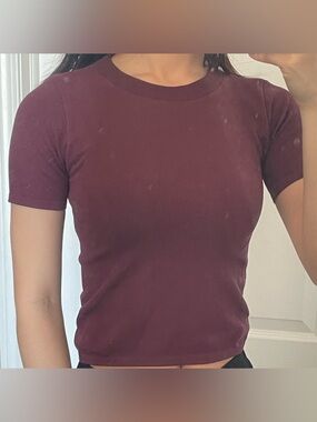 Bluenotes Wine Red Baby Tee
